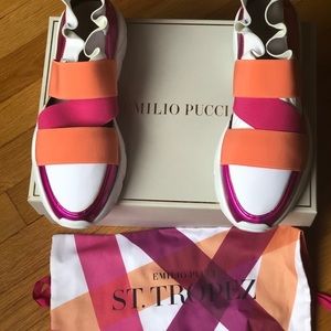 City Up Colourblock Ruffled Emilio Pucci Sneakers